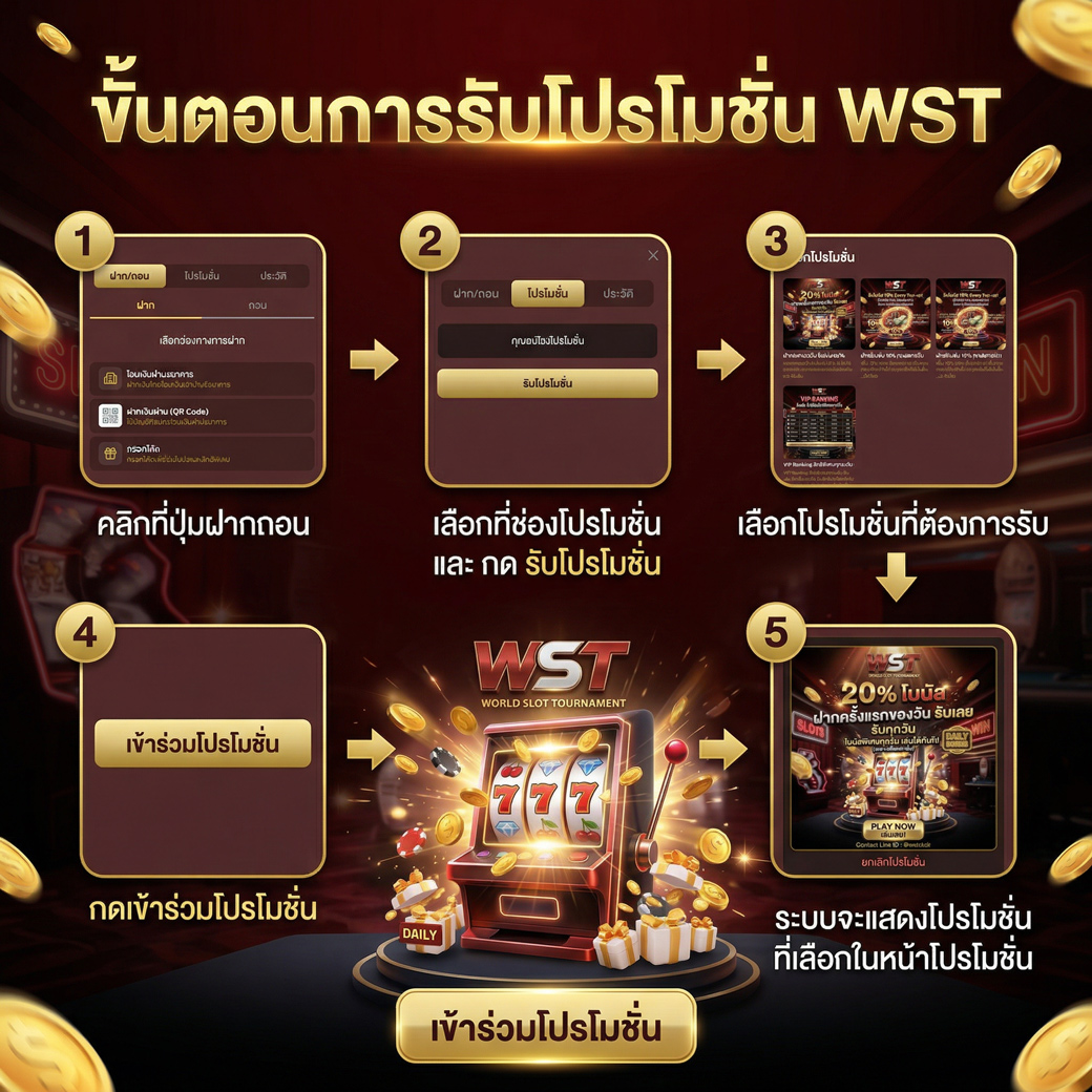 ขั้นตอนรับโปรโมชั่น